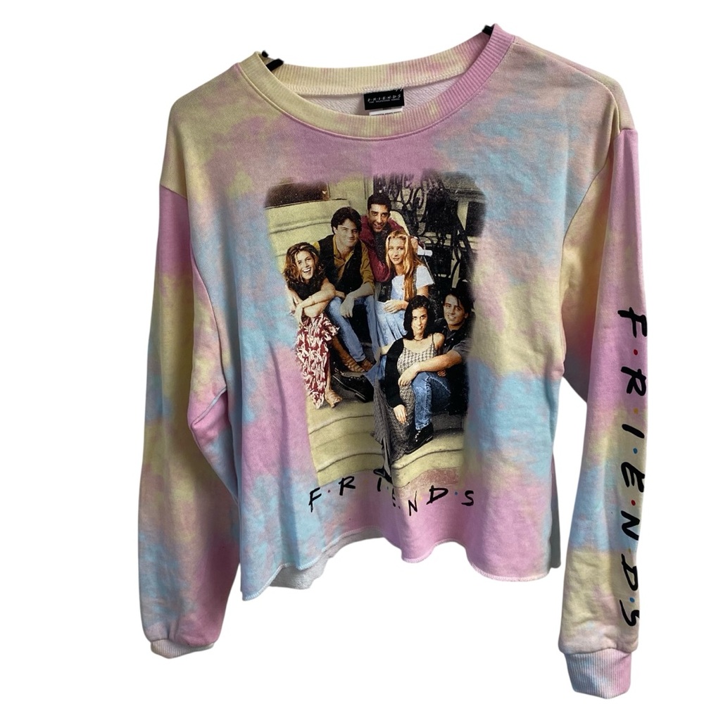 Tie-Dye Friends Graphic Sweatshirt‎ Ladies Size Small